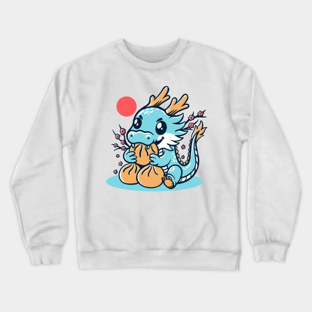 Cute Baby Dragon Crewneck Sweatshirt by Aliza's